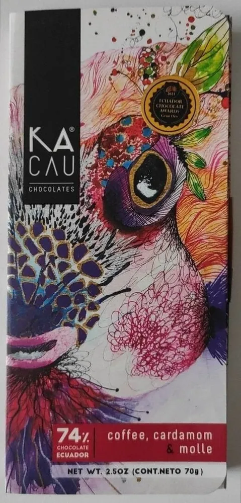 Chocolate Ecuador coffee cardamon molle