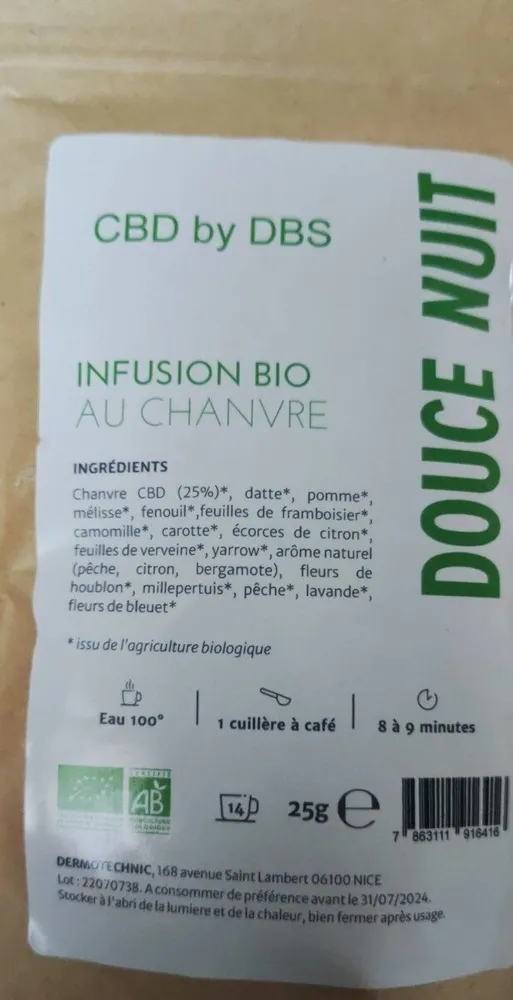 Cbd by DBS infusion douce nuit