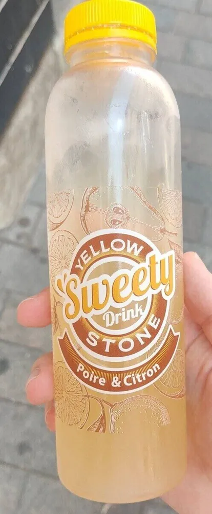 Yellow sweety drink stone poire et citron