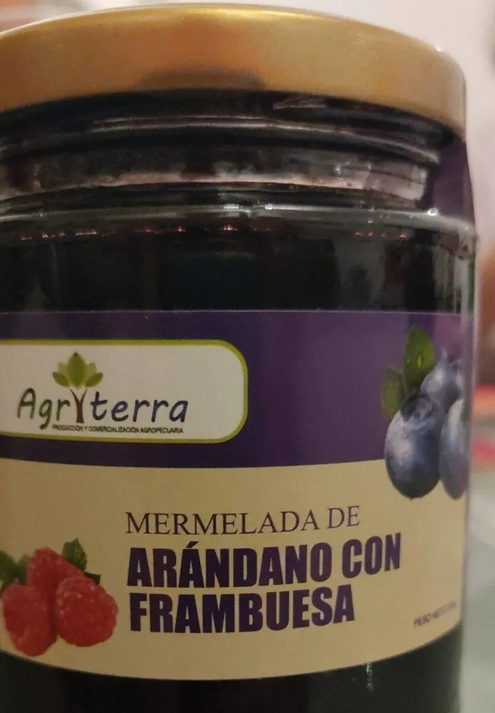 Mermelada de arandano con frambuesa