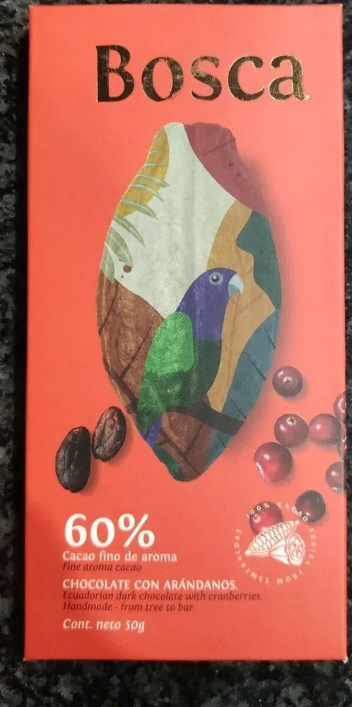 Chocolate con arándanos