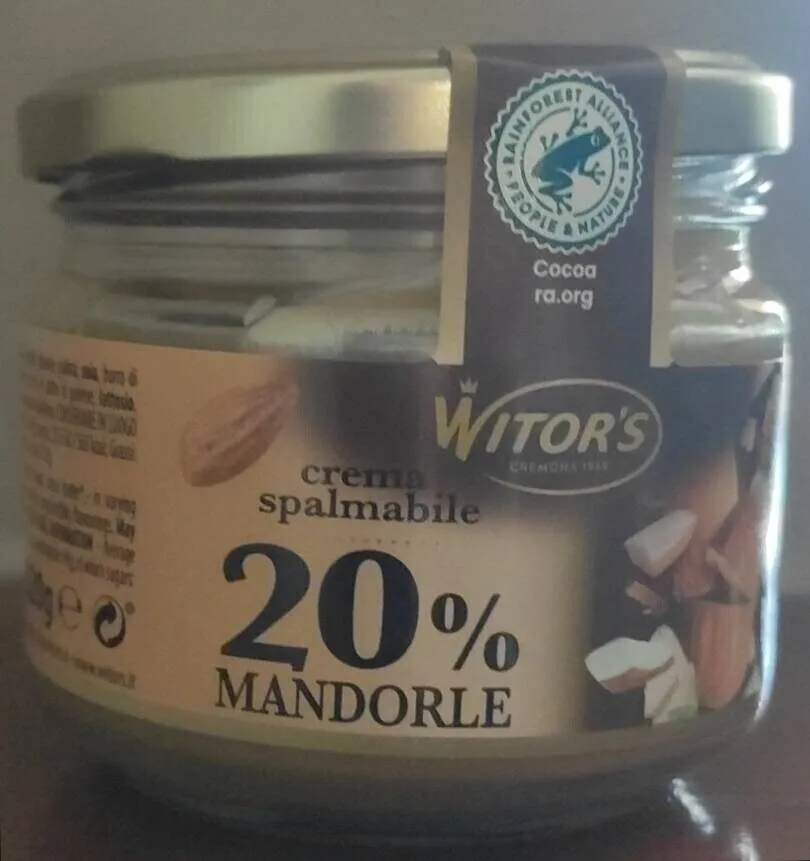 Crema spalmabile 20% mandorle
