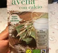 Bebida ecologica de avena con calcio