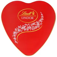 Trufa De Chocolate Suíço Ao Leite Recheio Cremoso Coração Lindt Lindor Lata 50g 4 Unidades