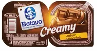 Sobremesa Láctea Chocolate Batavo Creamy Bandeja 180g 2 Unidades