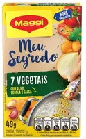 Tempero Granulado 7 Vegetais Maggi Meu Segredo Caixa 49g 7 Unidades