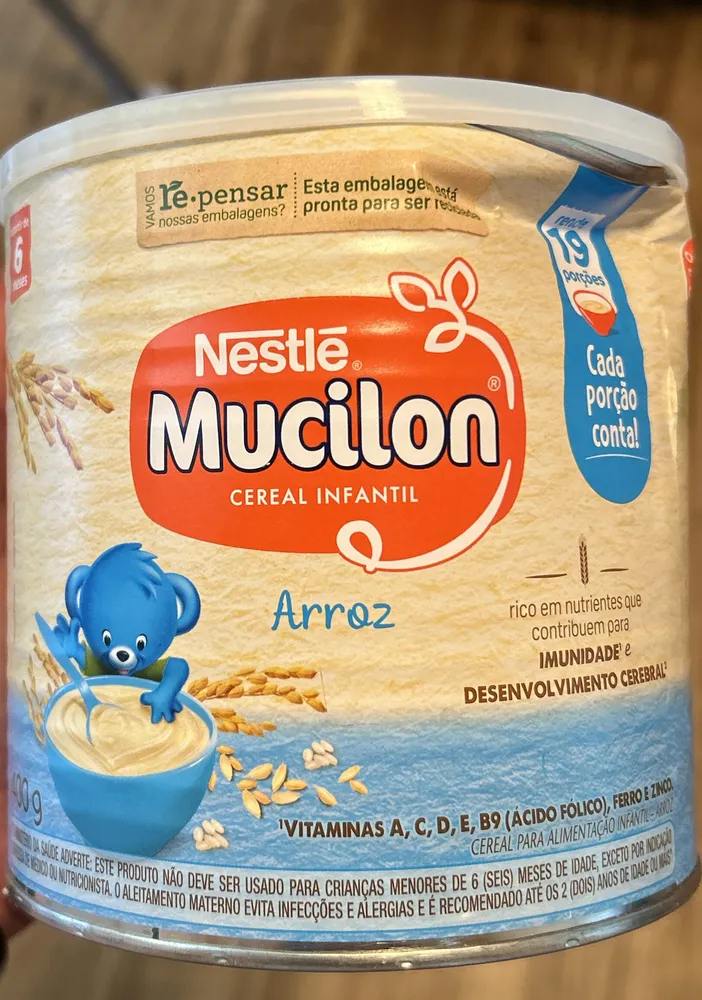 Cereal Infantil Arroz Mucilon Lata 400g