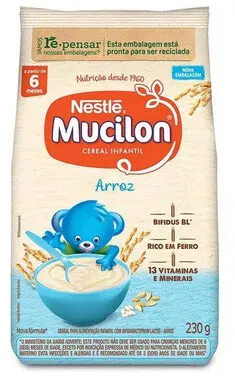 Cereal Infantil Arroz Mucilon Pacote 230g