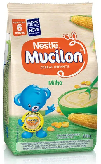 Cereal Infantil Milho Mucilon Pacote 230g