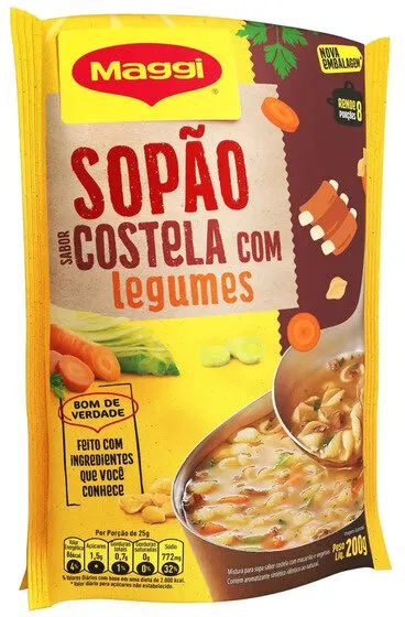 Sopão Costela Com Legumes Maggi Sachê 200g