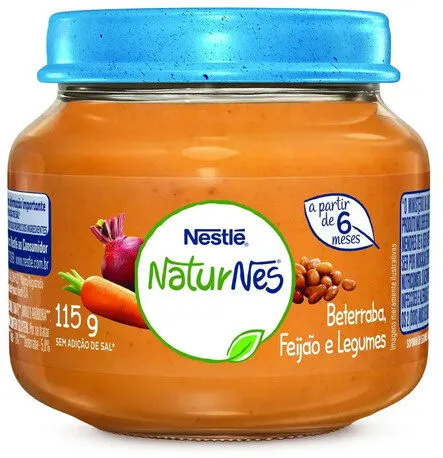 Sopinha Beterraba, Feijão E Legumes Naturnes Vidro 115g