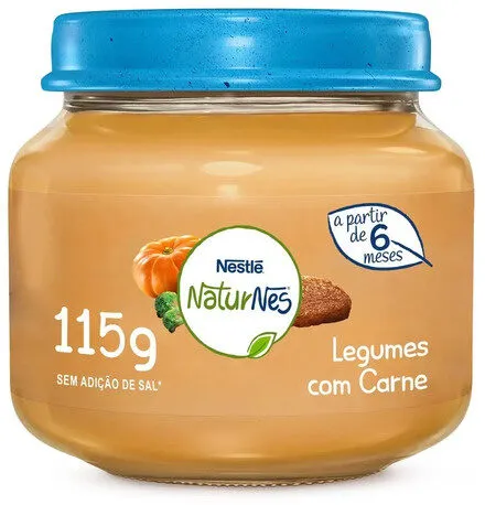 Sopinha Legumes Com Carne Naturnes Vidro 115g