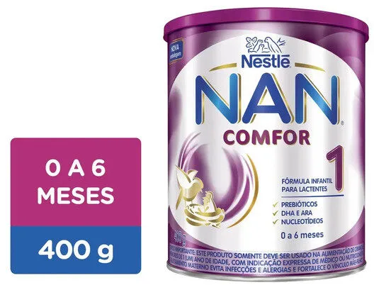 Fórmula Infantil Para Lactentes Nan Comfor 1 Lata 400g