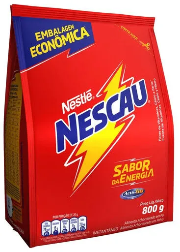 Achocolatado Pó Nescau Pacote 800g Embalagem Econômica
