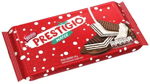 Biscoito Wafer Prestígio Nestlé Pacote 110g