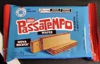 Biscoito Wafer Recheio Chocolate Passatempo Pacote 20g