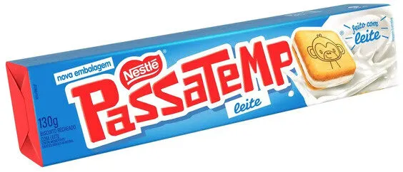 Biscoito Passatempo Recheado Leite