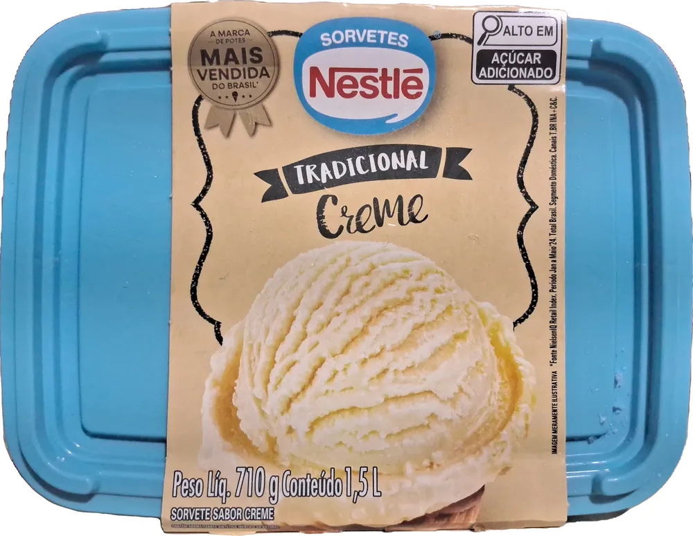 Sorvete sabor creme