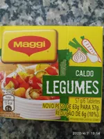 Caldo Tablete Legumes Maggi Caixa 57g 6 Unidades