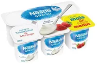 Iogurte Grego Tradicional Morango Nestlé Bandeja 600g 6 Unidades Leve Mais Pague Menos