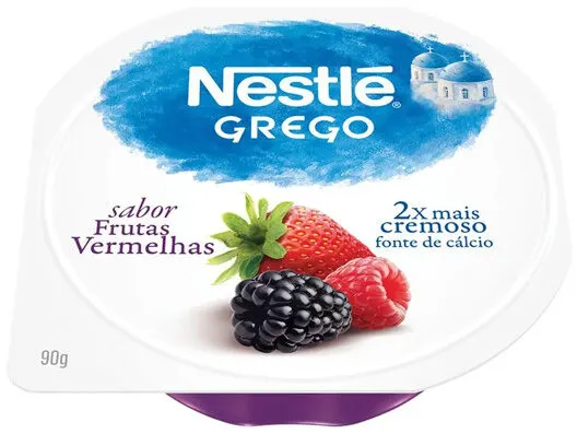 Iogurte Grego Frutas Vermelhas Nestlé Pote 90g