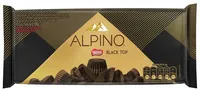 Chocolate Ao Leite E Meio Amargo Black Top Alpino Pacote 90g