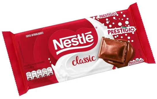 Chocolate Ao Leite Prestígio Classic Pacote 90g
