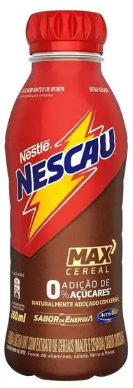 Bebida Láctea Uht Chocolate Nescau Max Cereal Frasco 260ml