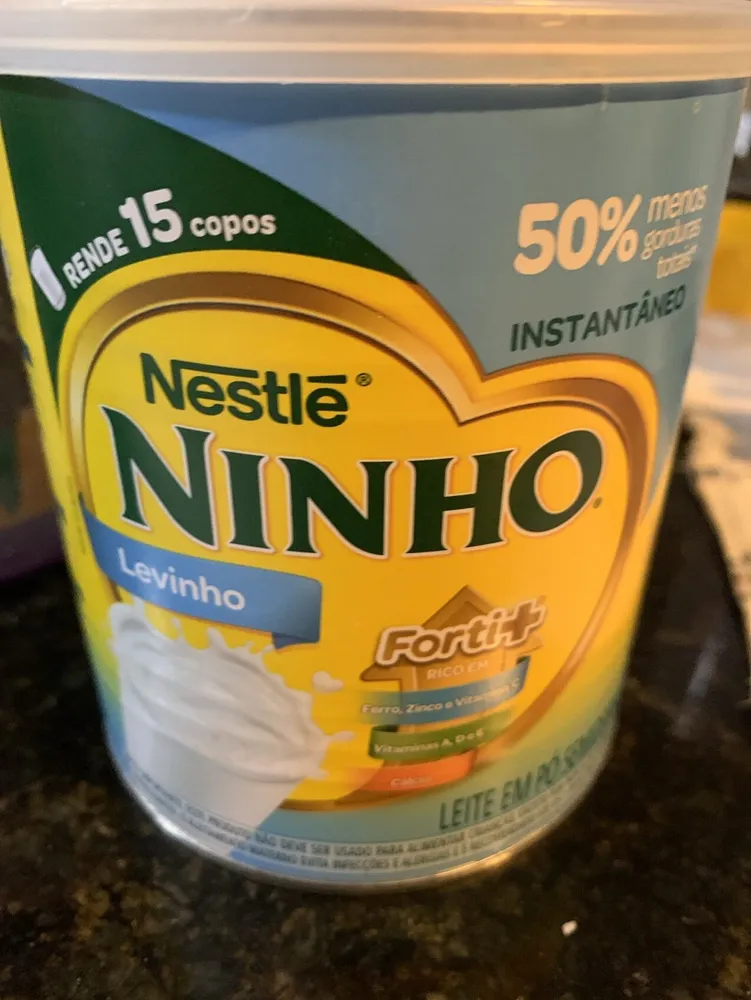 Leite Pó Instantâneo Semidesnatado Ninho Levinho Forti Lata 350g