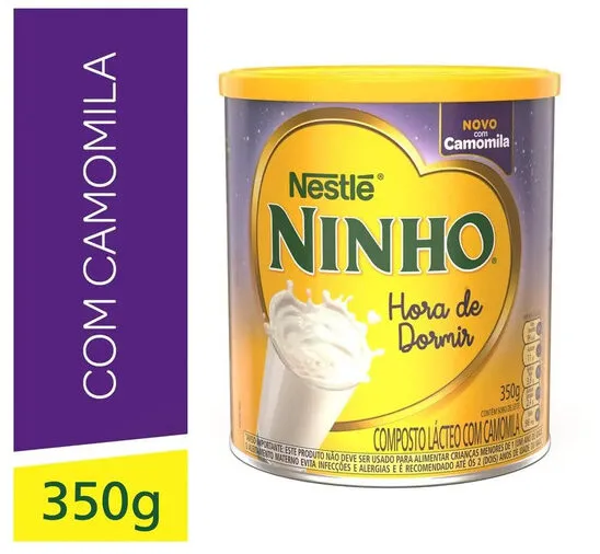 Composto Lácteo Com Camomila Ninho Hora De Dormir Lata 350g