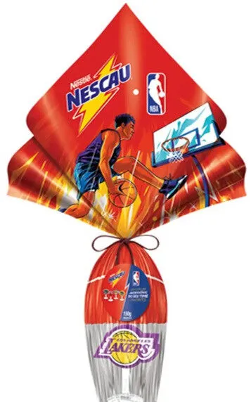 Ovo De Páscoa Ao Leite Nescau Nba Nestlé 150g Vem Com Acessório Do Seu Time Favorito
