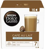 Café Au Lait Em Cápsula Desnatado Nescafé Dolce Gusto Caixa 160g 16 Unidades