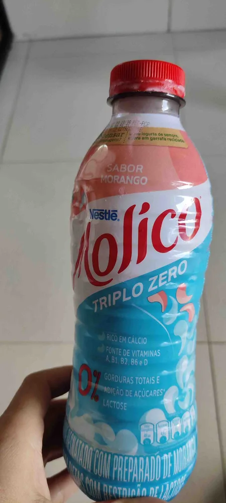 Iorgute Morango Molico Triplo Zero 0% Lactose