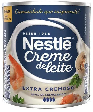 Creme De Leite Esterilizado Bate Chantilly Homogeneizado Nestlé Lata 280g
