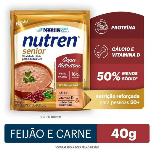 Sopa Feijão E Carne Nutren Senior Sachê 40g