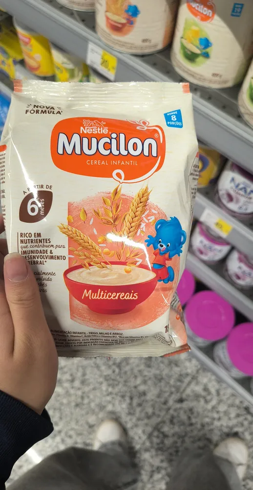 Cereal Infantil Multicereais Mucilon Pacote 180g