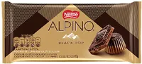 Chocolate Ao Leite E Meio Amargo Black Top Alpino Pacote 85g