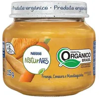 Sopinha Orgânica Frango, Cenoura E Mandioquinha Naturnes Vidro 115g