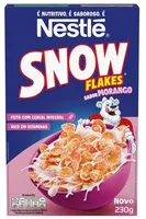 Cereal Matinal Morango Snow Flakes Caixa 230g