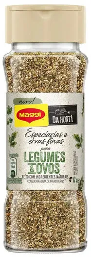 Especiarias E Ervas Finas Para Legumes E Ovos Maggi Da Horta Vidro 17g