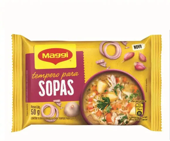 Tempero Para Sopas Maggi Pacote 50g 10 Unidades