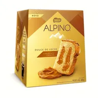 Panettone Recheio Doce De Leite Alpino Caixa 400g