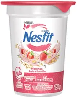Iogurte Desnatado Morango, Aveia E Baunilha Zero Lactose Nesfit Copo 150g