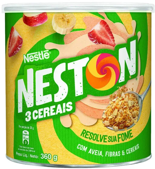 Flocos De Cereais Neston 3 Cereais Lata 360g