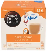 Cappuccino Solúvel Doce De Leite Nescafé Dolce Gusto Caixa 204g 12 Unidades