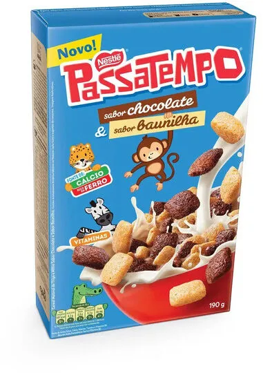 Cereal Matinal Passatempo Chocolate E Baunilha Nestlé Caixa 190g