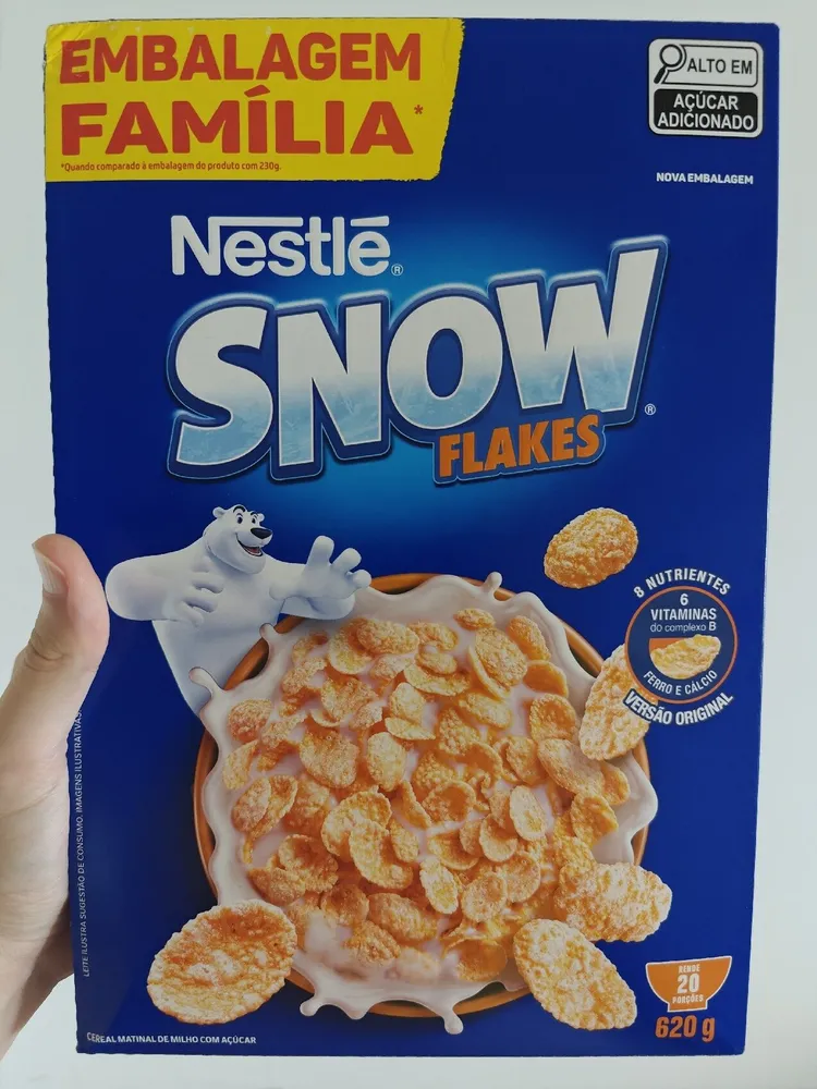 Cereal Matinal Snow Flakes Caixa 620g Embalagem Econômica