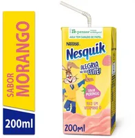 Bebida Láctea Uht Morango Nesquik Caixa 200ml