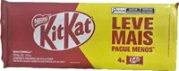 Wafers recheado coberto com chocolate ao leite