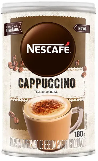 Cappuccino Solúvel Tradicional Nescafé Lata 180g